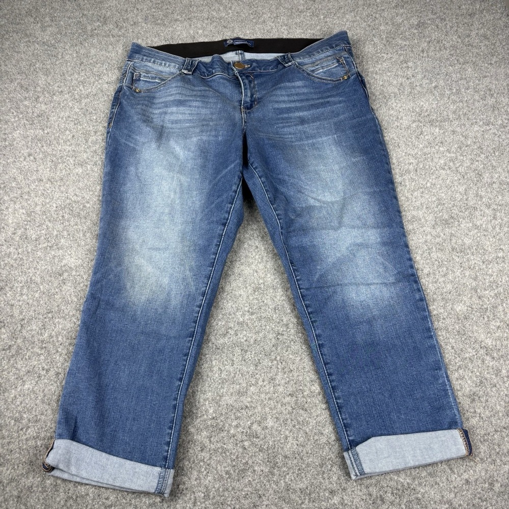 Democracy Ab Solution Jeans Women's 18W Medium Wash Stretch Blue Denim Casual